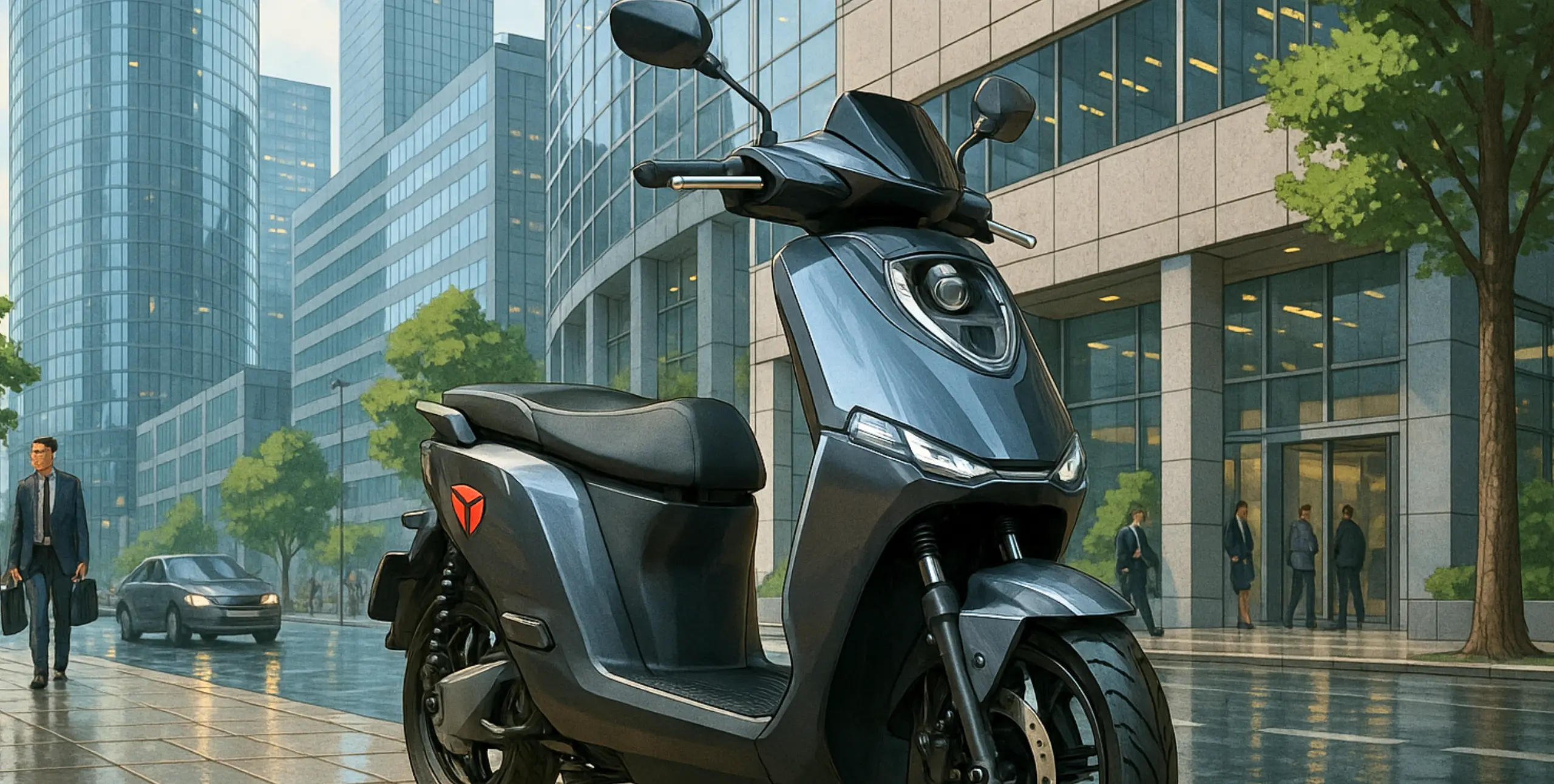 Yadea Fierider Le Yadea Fierider près de la Défense